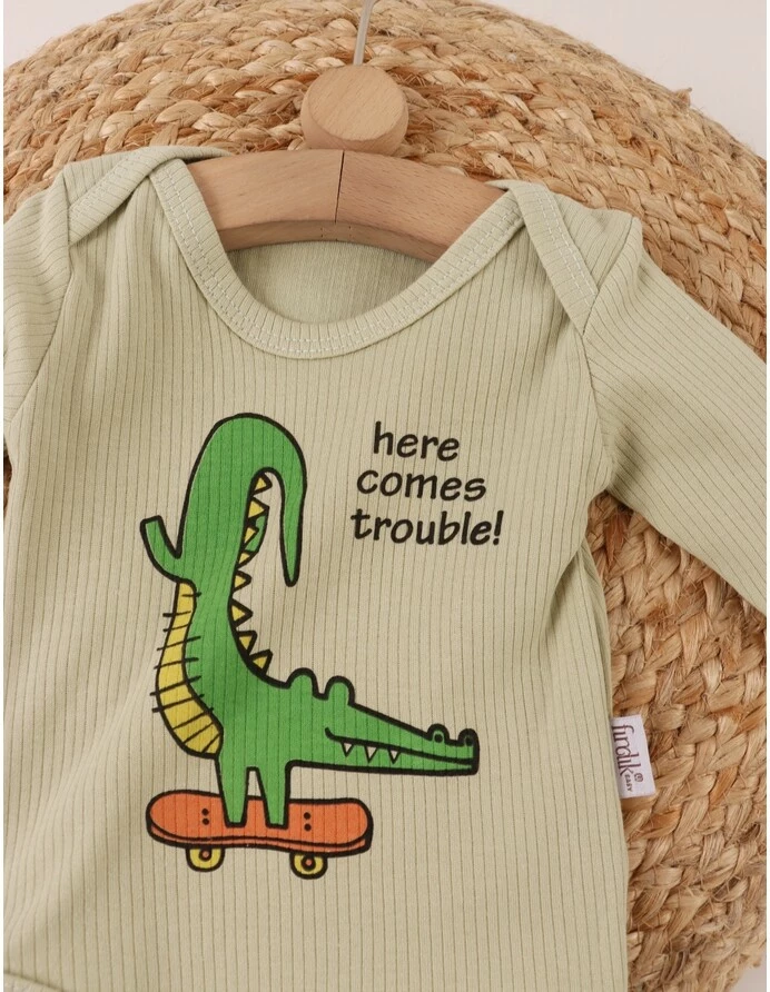 Body Ace Trase, Croco pe Skate, ML, verde fistic picture - 2