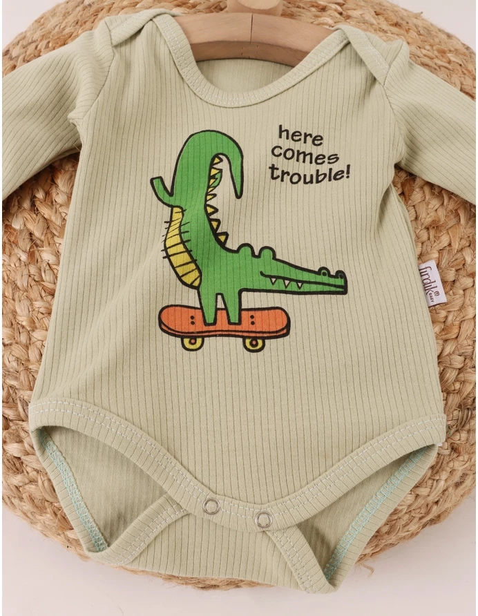 Body Ace Trase, Croco pe Skate, ML, verde fistic picture - 3