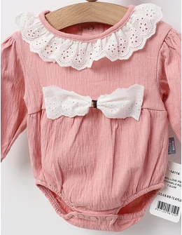 Body cu bentita Izabella, roz-prafuit