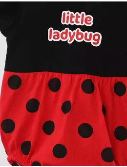 Body cu bentita LiTTle LadyBug rosu-negru 2