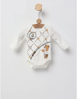 Body Cute Bear Gugci, alb 68 (3-6 luni)