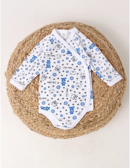 Body Imprimat Baby boy Bear, albastru