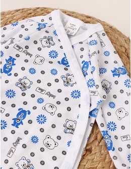 Body Imprimat Baby boy Bear, albastru