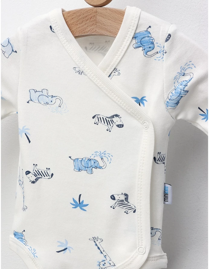 Body ML, Animalute de Savana, alb-blue picture - 4