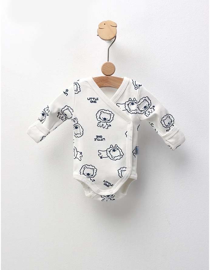 Body ML, Little One, alb-bleumarin picture - 2