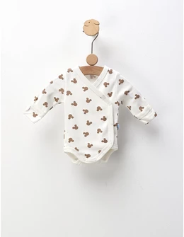 Body ML, Miky Mouse, alb-bej