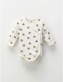 Body ML, Miky Mouse, alb-bej