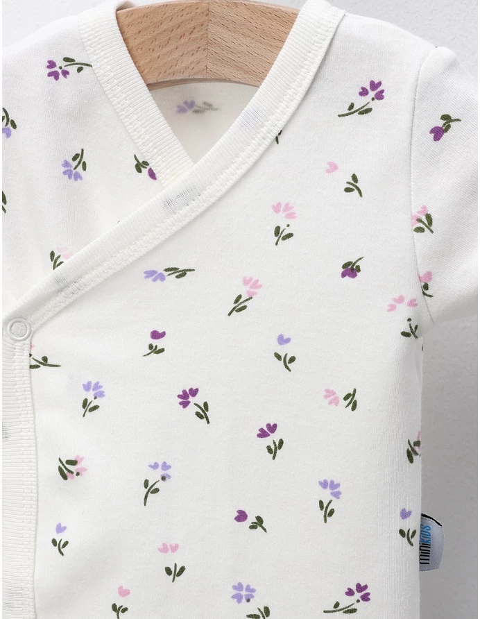 Body ML, Multe Floricele, alb-mov picture - 4