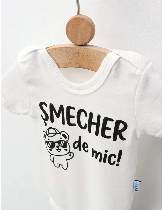 Body MS, Smecher de Mic!, ecru-negru picture - 2