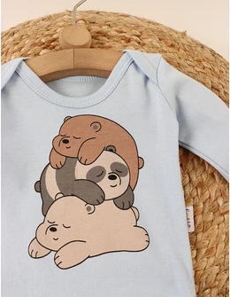 Body Sleepy Panda, model albastru