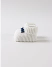 Botosei acrilic, alb cu fundita bleumarin picture - 2