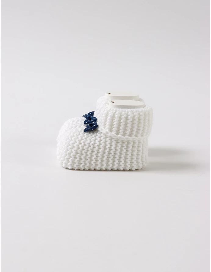 Botosei acrilic, alb cu fundita bleumarin picture - 2