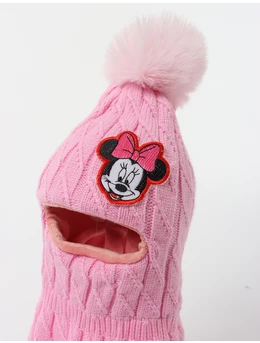 Caciulita cagula Minnie ciucuras model roz 2
