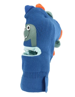 Caciulita cagula T-rex baby albastru pal