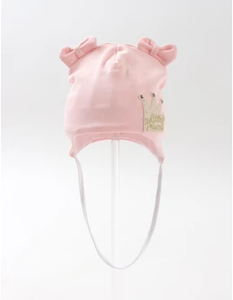 Caciulita copii, Little pricess, roz pal