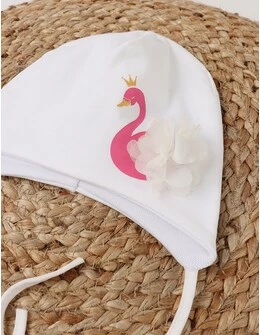 Caciulita copii, Little Swan, alb