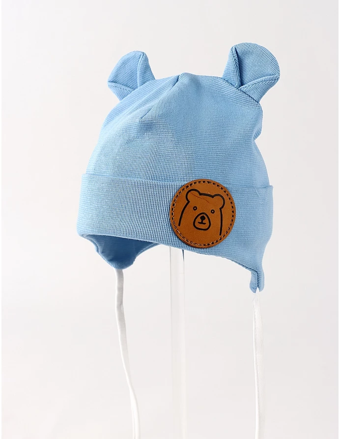 Caciulita copii, Urs-urechiuse, model albastru deschis picture - 2