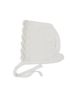 Caciulita cu dantela Izza, ecru