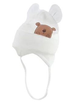 Caciulita cu urechiuse Yogy Bear model alb 2