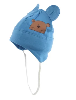 Caciulita cu urechiuse Yogy Bear model albastru 2