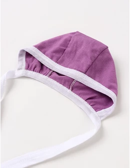 Caciulita stil TICHIE, bumbac glat, mov-deschis