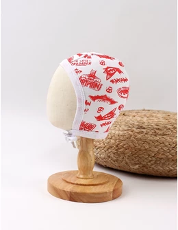 Caciulita stil tichie imprimeuri Batman alb-rosu