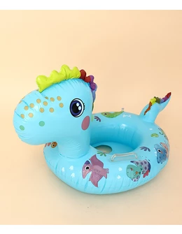 Colac gonflabil copii unicorn bleu 90 x 57 cm 1
