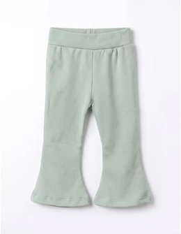 Colanti flausati si evazati, verde