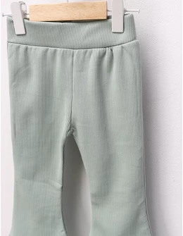 Colanti flausati si evazati, verde