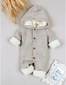 Combinezon Crosetat, Cocolino interior Imblanit gri