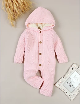 Combinezon Crosetat, Cocolino interior Imblanit roz