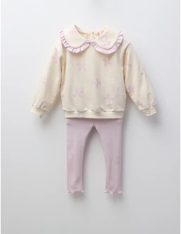 Compleu 2 piese fetite fundite love mov