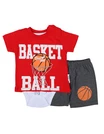 Compleu 3 piese Basket Ball model rosu 1