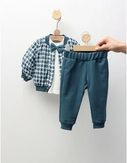 Compleu 3 piese Ianis, verde