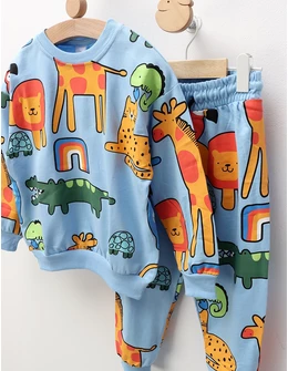 Compleu Animalute in Jungla, blue