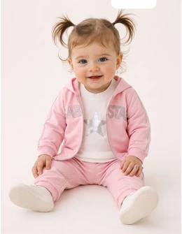 Compleu Baby Star, roz