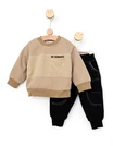 Compleu baietei Chavez crem-negru 1