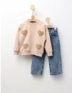 Compleu Bluza+Blug, For Hearts, crem picture - 1