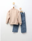 Compleu Bluza+Blug, For Hearts, crem picture - 4