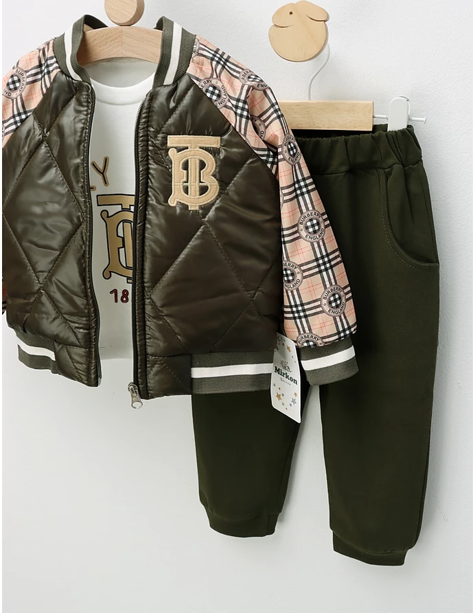 Compleu Burberry England, cu verde picture - 4