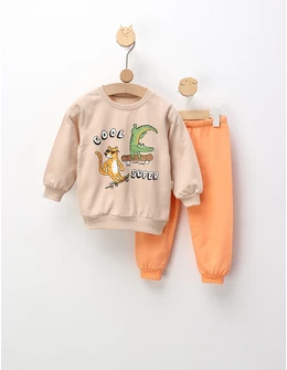 Compleu Cool Super, bej-corai