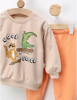 Compleu Cool Super, bej-corai