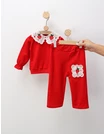 Compleu cu broderie Capsunele, rosu picture - 4