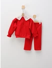 Compleu cu broderie Capsunele, rosu picture - 5