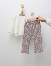 Compleu cu print leopard Sophia, alb-roz picture - 3
