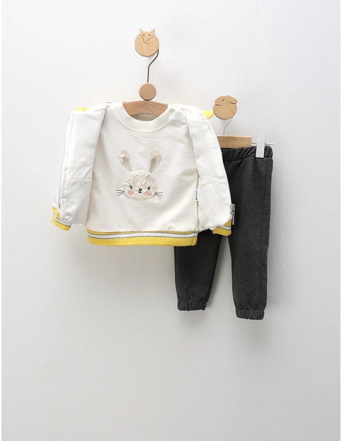 Compleu cu vesta, Rabbit Girl, alb-galben picture - 4