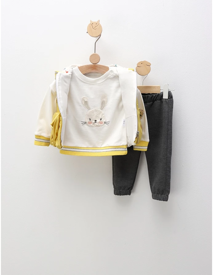 Compleu cu vesta, Rabbit Girl, cu galben picture - 4