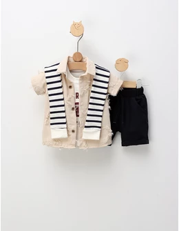 Compleu de vara, Fashion Boy, cu crem