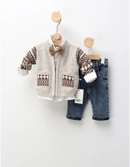 Compleu elegant David, model bej