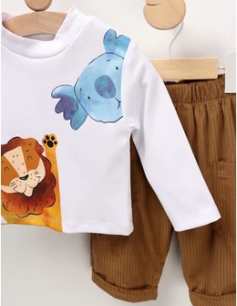 Compleu Leutul si Koala, alb-maro